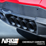 NAP Sportauspuff Chevrolet Corvette C8 Stingray (EU) Exhaust system + Diffuser